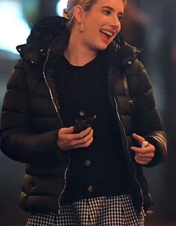 Madame Web 2024 Mary Parker Black Puffer Jacket