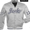 Geeks Retro University Multicolor Varsity Jacket