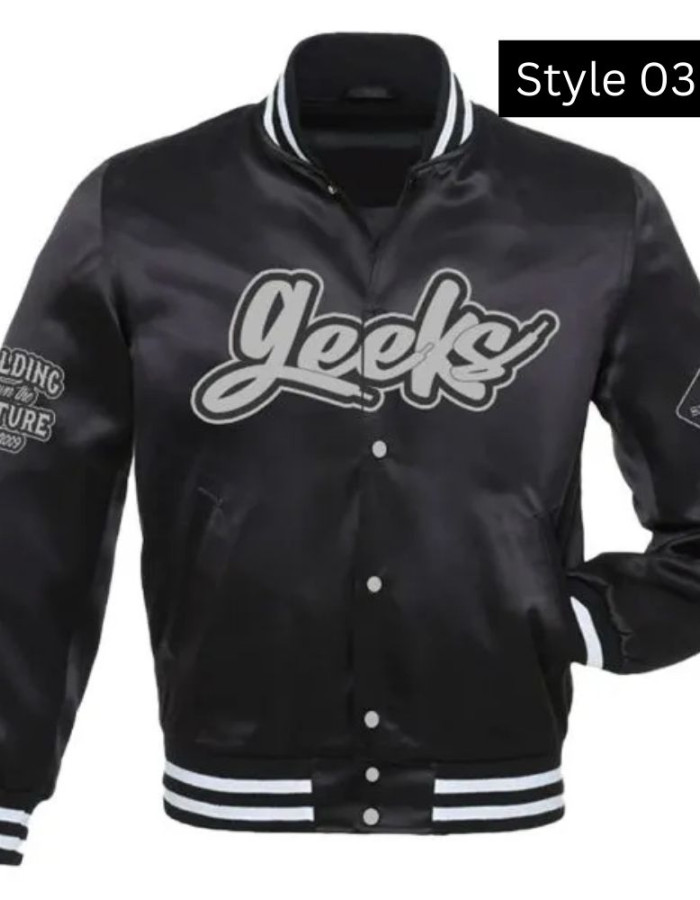 Geeks Retro University Multicolor Varsity Jacket