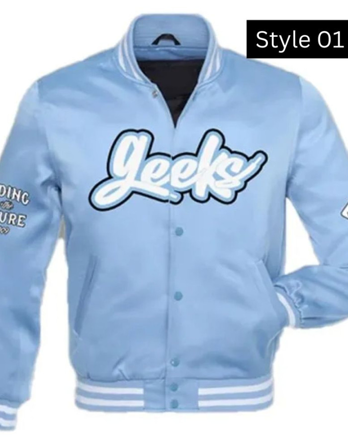 Geeks Retro University Multicolor Varsity Jacket Geeks Retro University Multicolor Varsity Jacket