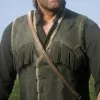 Red Dead Redemption 2 Arthur Morgan Shearling Fringe Leather Vest Red Dead Redemption 2 Arthur Morgan Shearling Fringe Leather Vest