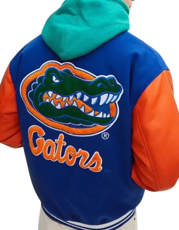 Florida Gators Letterman Royal Blue and Orange Jacket