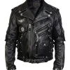 Men's Heavyweight Cowhide Biker Leather Jacket