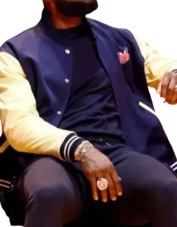 LeBron James NBA 2023 Bomber Wool Jacket