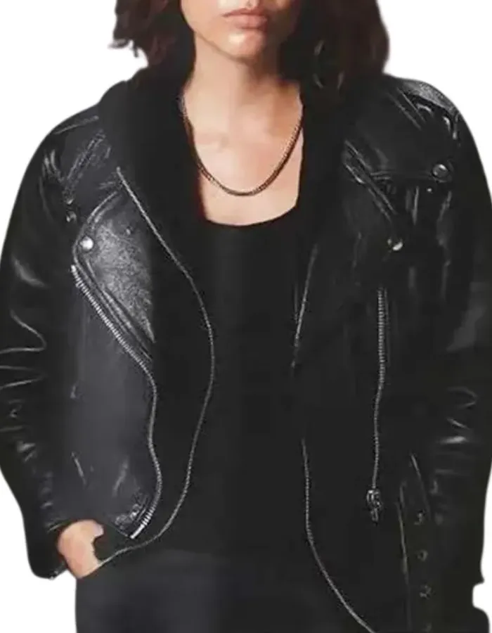 Cult Killer Shelley Hennig (Jamie Douglas) Leather Jacket Cult Killer Shelley Hennig (Jamie Douglas) Leather Jacket