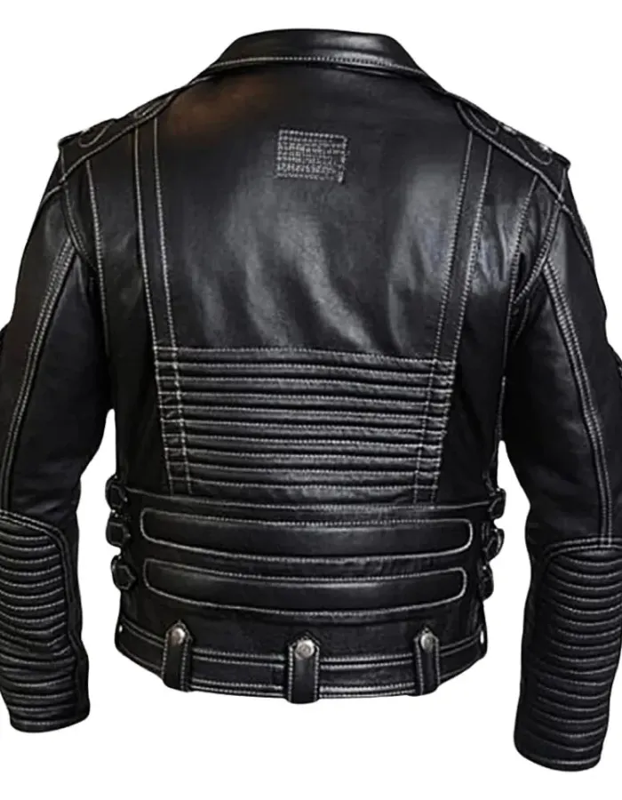 Men's Heavyweight Cowhide Biker Leather Jacket