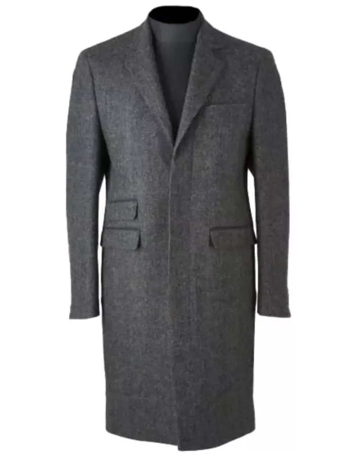LUTHER IDRIS ELBA GREY COAT