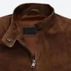 Mission Impossible 7 Hayley Atwell (Grace) Suede Leather Jacket