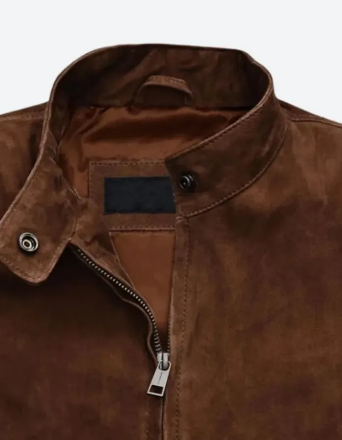 Mission Impossible 7 Hayley Atwell (Grace) Suede Leather Jacket