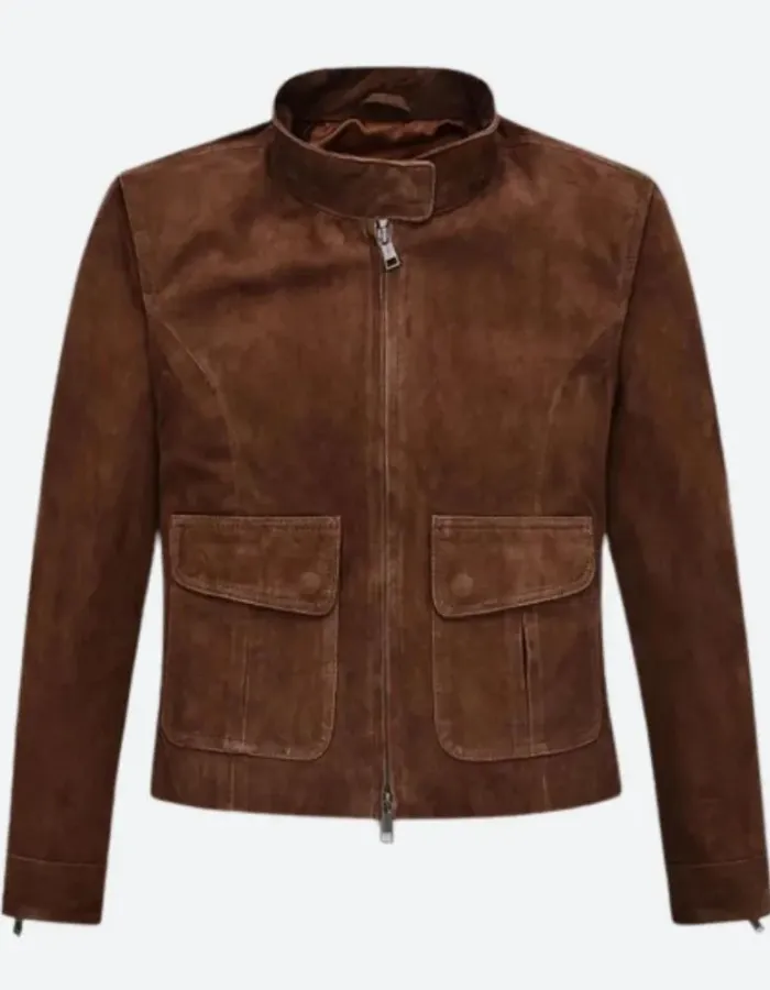 Mission Impossible 7 Hayley Atwell (Grace) Suede Leather Jacket