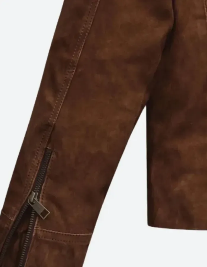 Mission Impossible 7 Hayley Atwell (Grace) Suede Leather Jacket