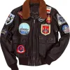 Top Gun Tom Cruise Bomber Replica Aviator Flight Jacket Top Gun Tom Cruise Bomber Replica Aviator Flight Jacket