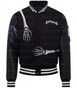 Rod Skull Godspeed Varsity Jacket