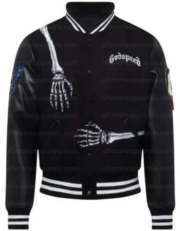 Rod Skull Godspeed Varsity Jacket