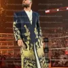 WWE RAW Seth Rollins Golden Peacock Long Coat WWE RAW Seth Rollins Golden Peacock Long Coat