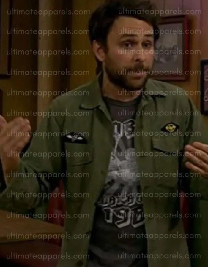 Charlie Day It’s Always Sunny in Philadelphia Charlie Kelly Green Jacket Charlie Day It’s Always Sunny in Philadelphia Charlie Kelly Green Jacket