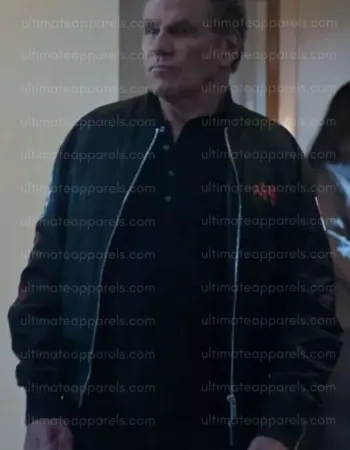 Cobra Kai S06 Martin Kove John Kreese Black Jacket