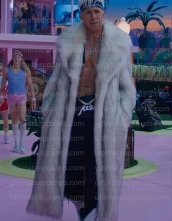 Barbie Ryan Gosling Ken Costume Fur Coat Barbie Ryan Gosling Ken Costume Fur Coat