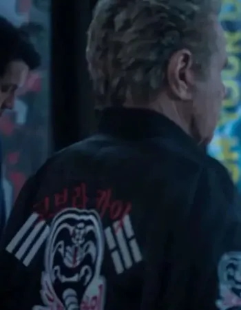 Cobra Kai S06 Martin Kove John Kreese Black Jacket