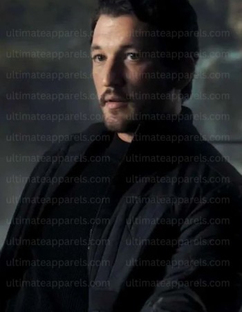 Levi Kane Miles Teller the Gorge 2025 Black Jacket Levi Kane Miles Teller the Gorge 2025 Black Jacket