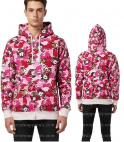 Hello Kitty Bape Pink Hoodie