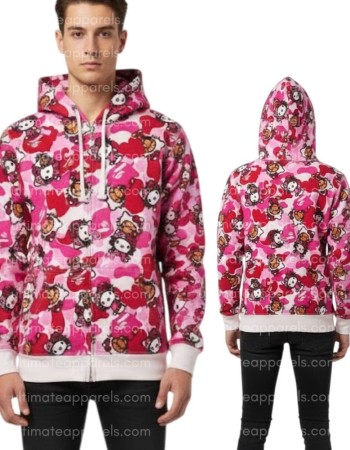 Hello Kitty Bape Pink Hoodie