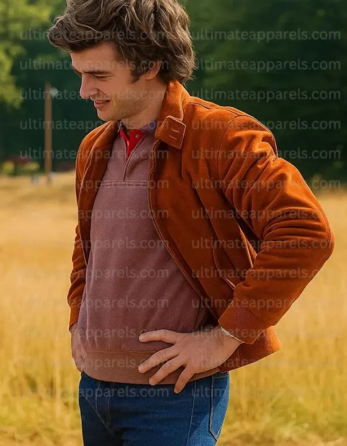 Stranger Things S05 Joe Keery Steve Harrington Brown Jacket