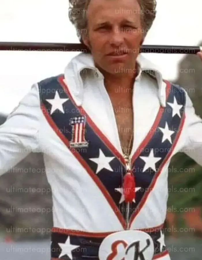 Daredevil Evel Knievel Motorcycle Leather Jacket