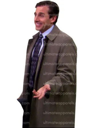 The Office Steve Carell Michael Scott Trench Coat