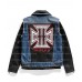 Vintage WWE Triple H Denim Leather Jacket