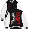 Anime Letterman Black Varsity Jacket Anime Letterman Black Varsity Jacket