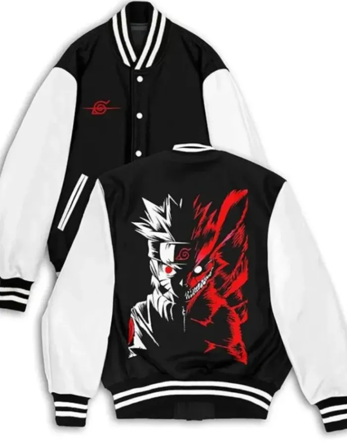 Anime Letterman Black Varsity Jacket