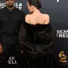 Bianca Censori Grammys Black Fur Coat Outfit Bianca Censori Grammys Black Fur Coat Outfit