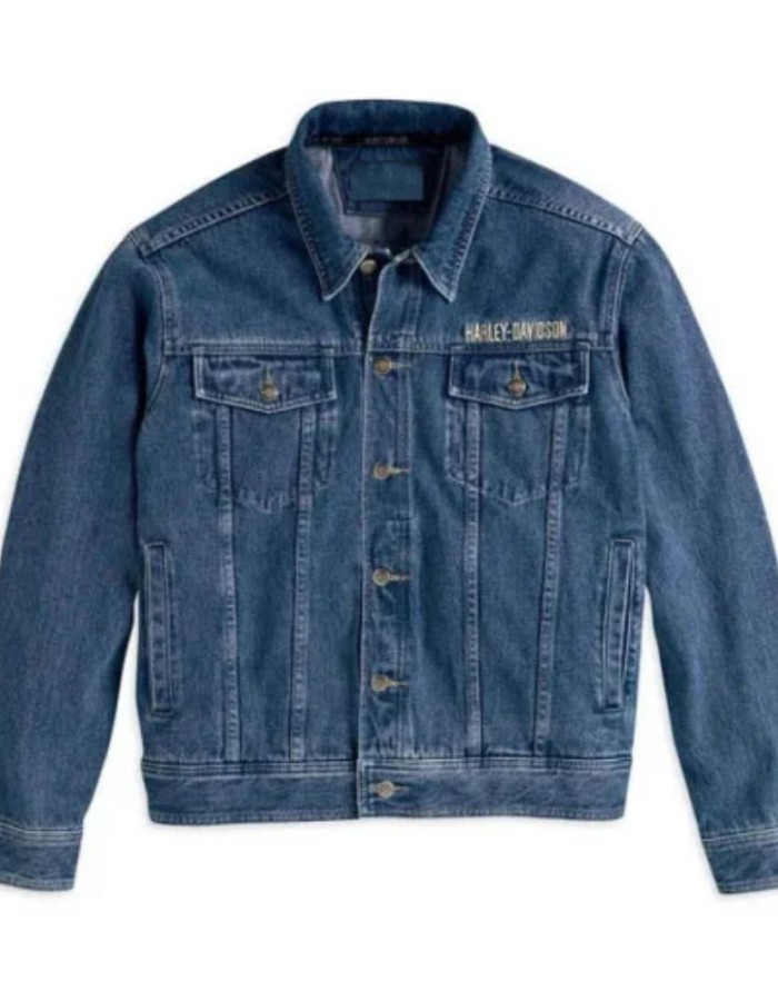 Harley Davidson Denim Biker Jacket Harley Davidson Denim Biker Jacket