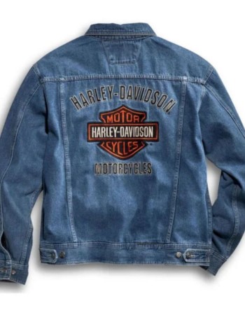 Harley Davidson Denim Biker Jacket