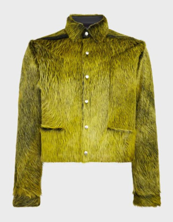 Playboi Carti Ur The Moon Green Fur Jacket