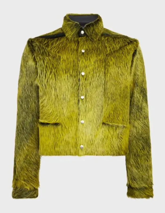 Playboi Carti Ur The Moon Green Fur Jacket