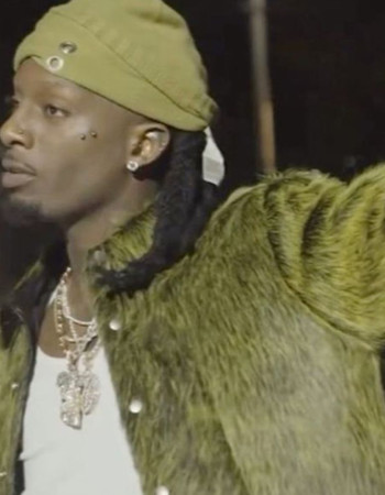 Playboi Carti Ur The Moon Green Fur Jacket