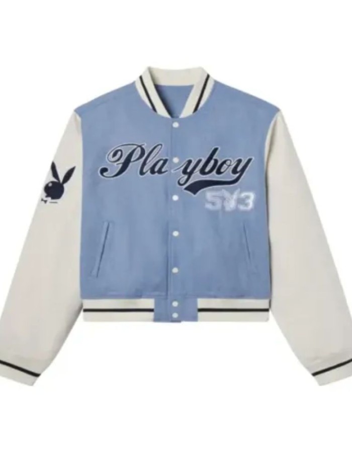 Playboy Letterman Blue Jacket