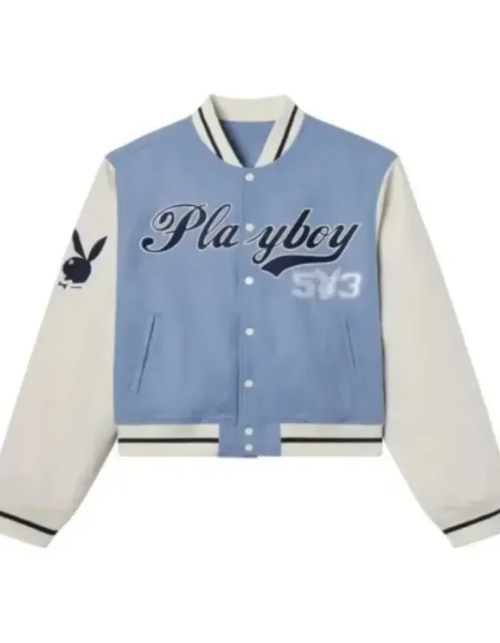 Playboy Letterman Blue Jacket