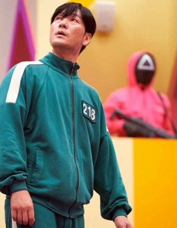 SQUID GAME GREEN COSTUME TRACKSUIT WITH CUSTOMIZED NUMBERS