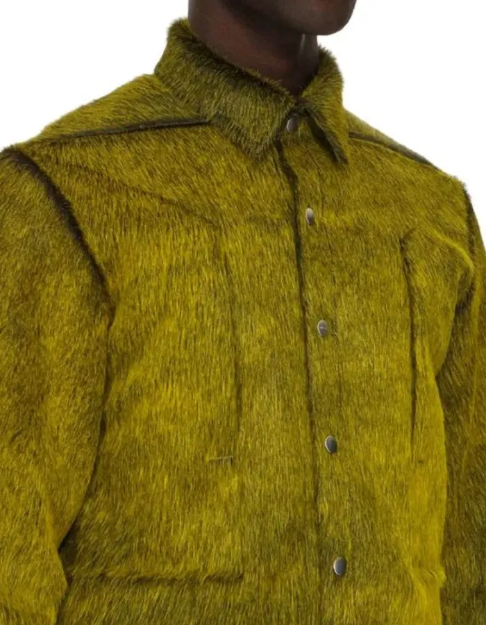 Playboi Carti Ur The Moon Green Fur Jacket