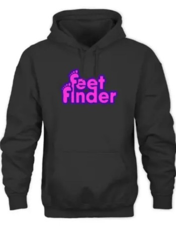 Feet Finder Black Hoodie