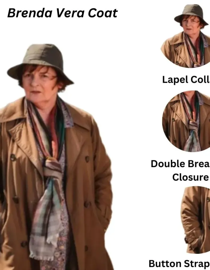 Vera Brenda Blethyn Vera Stanhope Brown Trench Coat