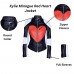 Kylie Minogue Red Heart Timebomb Black & White Motorcycle Jacket