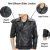 Mad Max Rockatansky Mel Gibson Black Biker Leather Jacket
