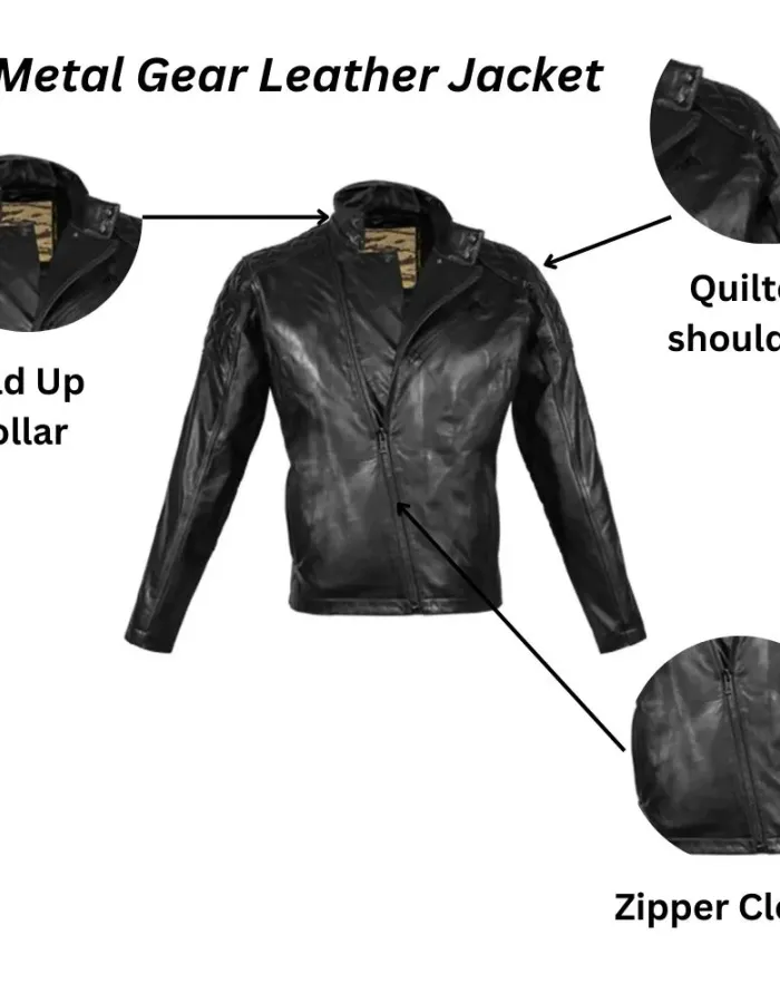 Metal Gear Solid 5 Game Diamond Dogs Leather Jacket