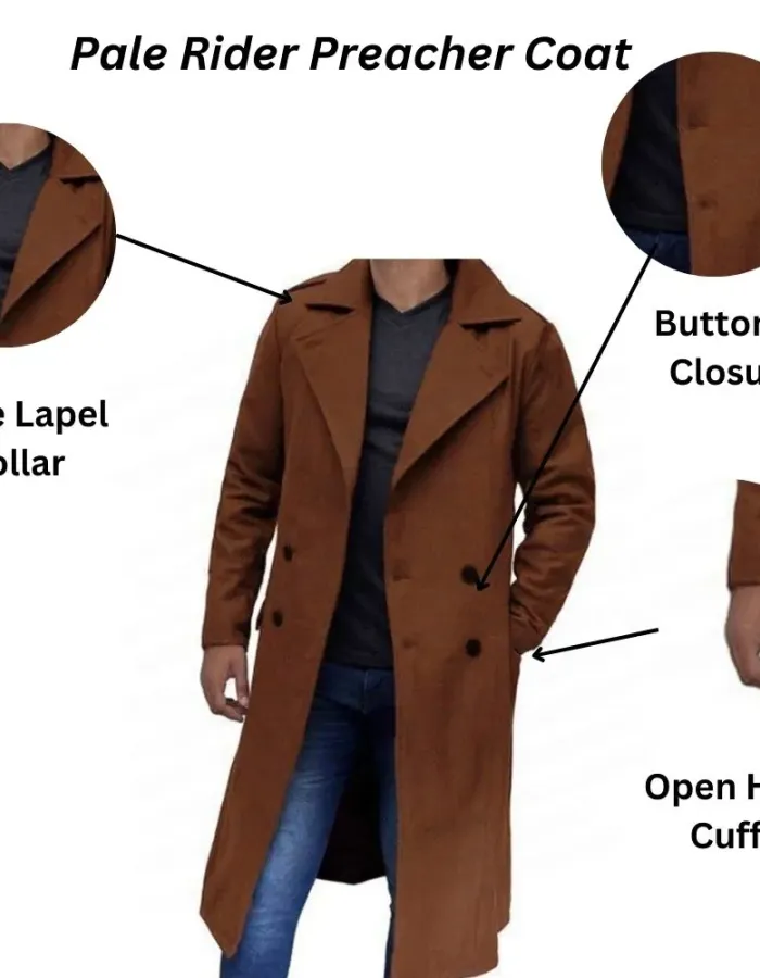 Pale Rider Clint Eastwood Preacher Coat