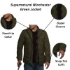 Supernatural S07 Supernatural Dean Winchester Green Jacket