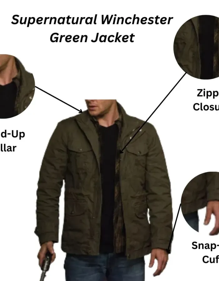 Supernatural S07 Supernatural Dean Winchester Green Jacket
